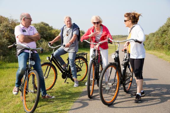 Gruppe von Radfahrern | Beach Resort Nieuwvliet-Bad